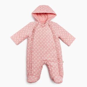 Tiny Kind Pink Corduroy Bunting Suit Size 0-3M